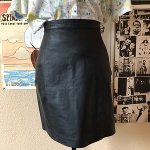 Vintage Wilson Genuine Leather Miniskirt